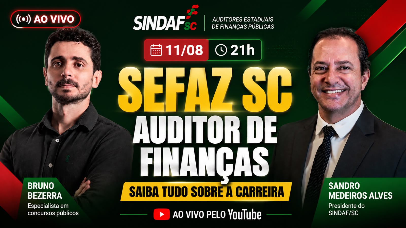 Proximidade de novo concurso público aumenta interesse pela carreira de Auditor Estadual de Finanças Públicas; live no Youtube irá sanar dúvidas Proximidade de novo concurso público aumenta interesse pela carreira de Auditor Estadual de Finanças Públicas; live no Youtube irá sanar dúvidas